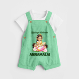 Kaliyuga Selvam Blessings Dungaree - GREEN - 0 - 5 Months Old (Chest 18")