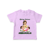 Kaliyuga Selvam Blessings T Shirt - LILAC - 0-5 Months Old (Chest 17")
