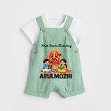 First Step to Learning Dungaree - MINT GREEN - 0 - 5 Months Old (Chest 18")