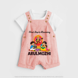 First Step to Learning Dungaree - PEACH - 0 - 5 Months Old (Chest 18")