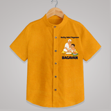 Kutty Kalvi Payanam Shirt - CHROME YELLOW - 0 - 6 Months Old (Chest 23")