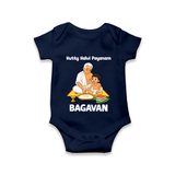 Kutty Kalvi Payanam Romper - NAVY BLUE - New Born (Chest 14")