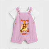 Ayudha Puja Goddess Saraswati Blessings Dungaree - BABY PINK - 0 - 5 Months Old (Chest 18")