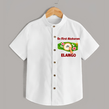 En First Aksharam Shirt - WHITE - 0 - 6 Months Old (Chest 23")