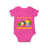 My First Ayudha Puja Books & Learning Romper - HOT PINK - New Born (Chest 14")