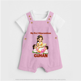 My First Vidyarambham Blessings Dungaree - BABY PINK - 0 - 5 Months Old (Chest 18")