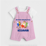 My First Ayudha Puja Toy World Dungaree - BABY PINK - 0 - 5 Months Old (Chest 18")