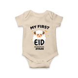 My First Eid Personalized Kids Romper – Custom Name Edition - IVORY - New Born (Chest 14")