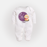 Personalized My First Eid Al-Adha Kids Fullbody suit – Festive Special Fullbody suit - WHITE - New Born (Chest 7.5")