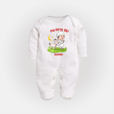 Personalized My First Eid with Ammi & Abbu Fullbody suit - WHITE - New Born (Chest 7.5")