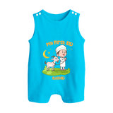 Personalized My First Eid with Ammi & Abbu Romper Suit - SKY BLUE - 0 - 5 Months Old (Chest 18")