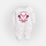 Its My First Eid Personalized Fullbody suit – Sheep Theme - WHITE - New Born (Chest 7.5")