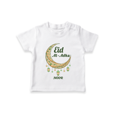 Eid Al-Adha Crescent Moon Personalized T-Shirt - WHITE - 0-5 Months Old (Chest 17")