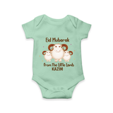 Eid Mubarak Little Lamb Personalized Romper - MINT GREEN - New Born (Chest 14")