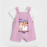 Ready for Qurbani Cute Boy Personalized Kids Dungaree - BABY PINK - 0 - 5 Months Old (Chest 18")