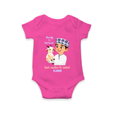 Ready for Qurbani Cute Boy Personalized Kids Romper - HOT PINK - New Born (Chest 14")