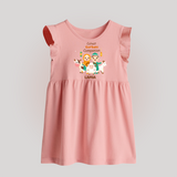Cutest Qurbani Companion Personalized Eid Kids Baby frock - BABY PINK - 0 - 3 Months Old (Chest 17")