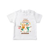 Cutest Qurbani Companion Personalized Eid Kids T-Shirt - WHITE - 0-5 Months Old (Chest 17")