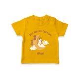 Too Cute to Qurbani Personalized Eid T-Shirt - CHROME YELLOW - 0-5 Months Old (Chest 17")