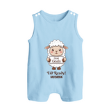Goat Goals Eid Ready Personalized Kids Romper Suit - BABY BLUE - 0 - 5 Months Old (Chest 18")