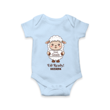 Goat Goals Eid Ready Personalized Kids Romper - BABY BLUE - New Born (Chest 14")