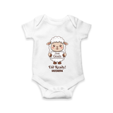 Goat Goals Eid Ready Personalized Kids Romper - WHITE - New Born (Chest 14")