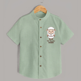 Goat Goals Eid Ready Personalized Kids Shirt - MINT GREEN - 0 - 6 Months Old (Chest 23")
