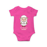 Goat Goals Eid Ready Personalized Kids Romper - HOT PINK - New Born (Chest 14")