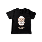 Goat Goals Eid Ready Personalized Kids T-Shirt - BLACK - 0-5 Months Old (Chest 17")