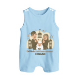 Eid Mode Activated Personalized Family Theme Kids Romper Suit - BABY BLUE - 0 - 5 Months Old (Chest 18")