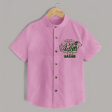 Personalized Eid Al Adha Baby Shirt with Goat Illustration - BABY PINK - 0 - 6 Months Old (Chest 23")
