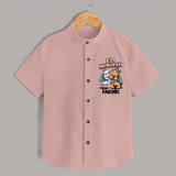 Eid Mubarak Sheep & Camel Personalized Baby Shirt - PEACH - 0 - 6 Months Old (Chest 23")