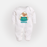 Eid Al Adha Cute Sheep Personalized Baby Full Body Suit - WHITE - New Born (Chest 7.5")