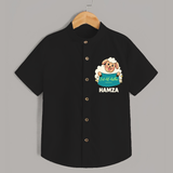 Eid Al Adha Cute Sheep Personalized Baby Shirt - BLACK - 0 - 6 Months Old (Chest 23")