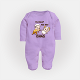 Qurbani Not Me Funny Eid Baby Full Body Suit (Personalized) - LILAC - New Born (Chest 7.5")