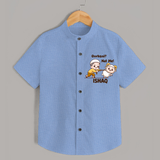 Qurbani Not Me Funny Eid Baby Shirt (Personalized) - SKY BLUE - 0 - 6 Months Old (Chest 23")