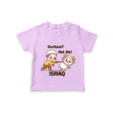 Qurbani Not Me Funny Eid Baby Tshirt (Personalized) - LILAC - 0-5 Months Old (Chest 17")