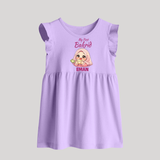 My First Bakrid Girl Eidi Celebration Personalized Baby Baby Frock - LILAC - 0 - 3 Months Old (Chest 17")