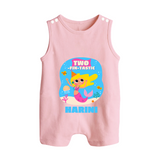 Newborn Romper Suit/ Sleeveless Romper for 2 Month | Customizable Romper Suit/ Sleeveless Romper | Ideal for Celebrations - BABY PINK - 0 - 5 Months Old (Chest 18")