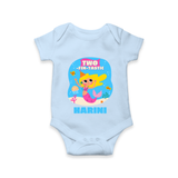 Newborn Romper/Onesie for 2 Month | Customizable Bodysuit | Ideal for Celebrations - BABY BLUE - New Born (Chest 14")