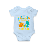 Newborn Romper/Onesie for 3 Month | Customizable Bodysuit | Ideal for Celebrations - BABY BLUE - New Born (Chest 14")