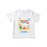 Baby Milestone T-Shirt | Custom 3 Month T-Shirt | Soft, Skin-Friendly Cotton - WHITE - 0-5 Months Old (Chest 17")