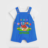 Newborn Dungaree Set for 4 Month | Customizable Dungaree Set | Ideal for Celebrations - COBALT BLUE - 0 - 5 Months Old (Chest 18")