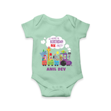 Newborn Romper/Onesie for 6 Month | Customizable Bodysuit | Ideal for Celebrations - MINT GREEN - New Born (Chest 14")