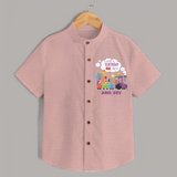 Newborn Shirt/Shirt for 6 Month | Customizable Shirt | Ideal for Celebrations - PEACH - 0 - 6 Months Old (Chest 23")