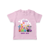Newborn T-Shirt/T-Shirt for 6 Month | Customizable T-Shirt | Ideal for Celebrations - BABY PINK - 0-5 Months Old (Chest 17")