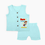 Newborn Jabla Set for 7 Month | Customizable Jabla Set | Ideal for Celebrations - BABY BLUE - 0 - 3 Months Old (Chest 9.8")