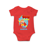 Baby Milestone Romper | Custom 7 Month Onesie | Soft, Skin-Friendly Cotton - RED - New Born (Chest 14")