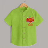 Newborn Shirt for 8 Month | Customizable Shirt | Ideal for Celebrations - LIME GREEN - 0 - 6 Months Old (Chest 23")