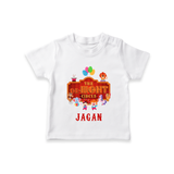 Newborn T-Shirt for 8 Month | Customizable T-Shirt | Ideal for Celebrations - WHITE - 0-5 Months Old (Chest 17")